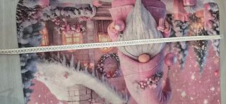 Alfombra Navidad Gnomo Rosa 60x90cm