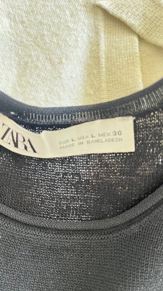 Camiseta básica Zara Talla L
