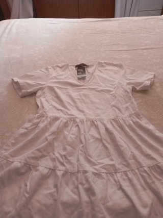 Vestido blanco de tirantes talla XL