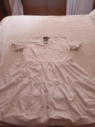 Vestido blanco de tirantes talla XL