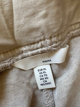 Pantalón premamá H&M Lino Talla XL