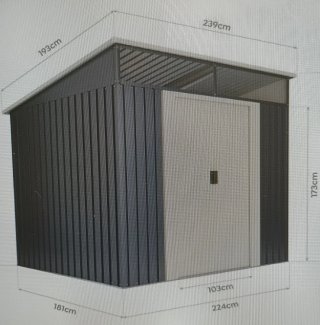 Caseta de jardín metal
