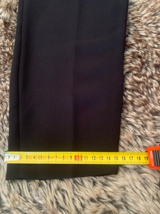 Pantalones negros Mango con cinturón
