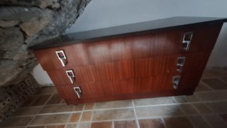 Cómoda 3 cajones madera