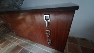 Cómoda 3 cajones madera