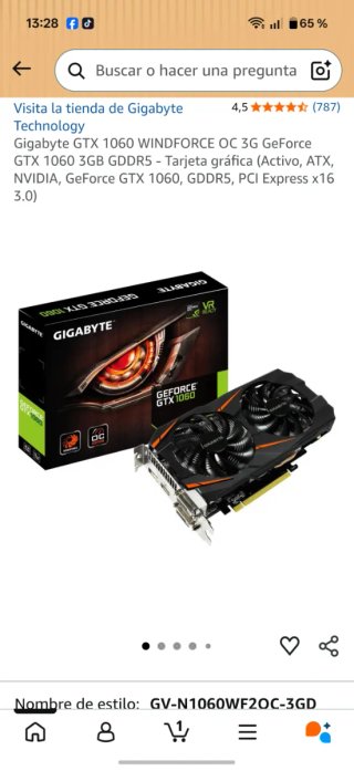 Gigabyte GTX 1060 WINDFORCE OC 3GB