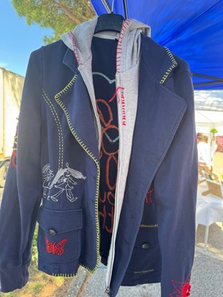 Felpa Desigual donna taglia L con cappuccio