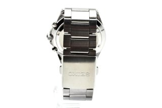 Reloj Seiko Chronograph Plata y Blanco