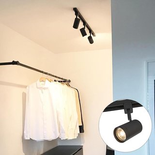Lámpara de riel led moderna blanca 3 focos 100cm