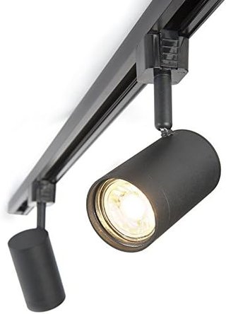 Lámpara de riel led moderna blanca 3 focos 100cm
