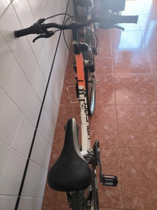 Bicicleta Montaña Halcon Nix Blanca Naranja