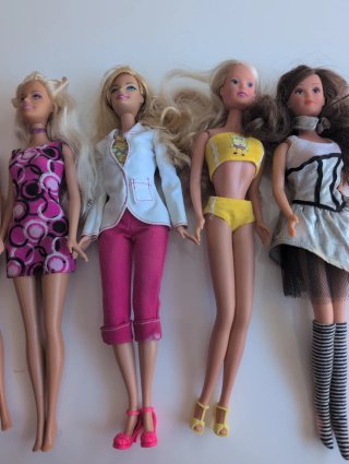 Lote de 5 Muñecas Barbie