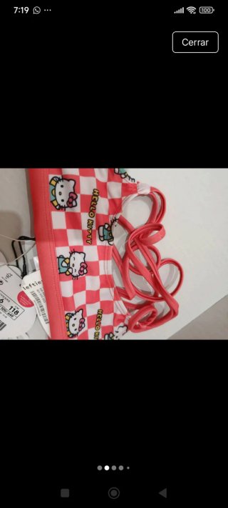 Bikini Hello Kitty niña 5-6 años