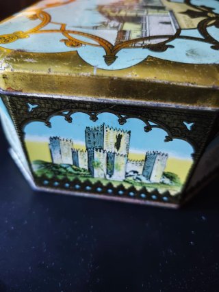 Caja lata galletas portuguesas Batalha 1940