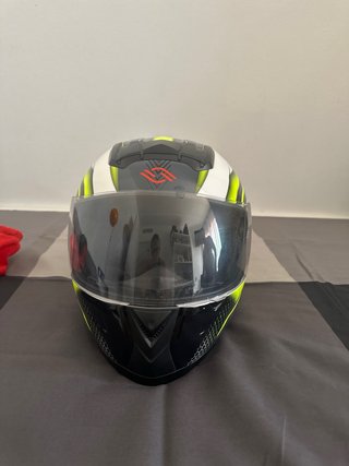 Casco Integral Niño SHIRO Negro/Rojo YS 50cm
