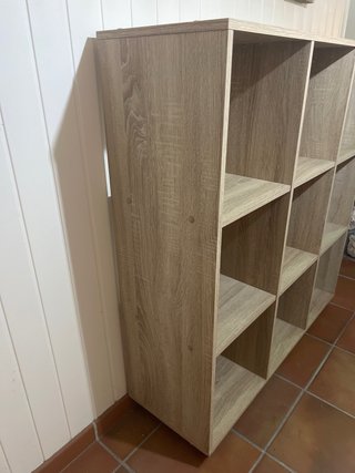 Estantería modular 3x3 con ruedas