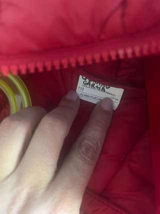Giubbotto Benetton Rosso per Bambini Taglia 4