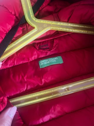 Giubbotto Benetton Rosso per Bambini Taglia 4
