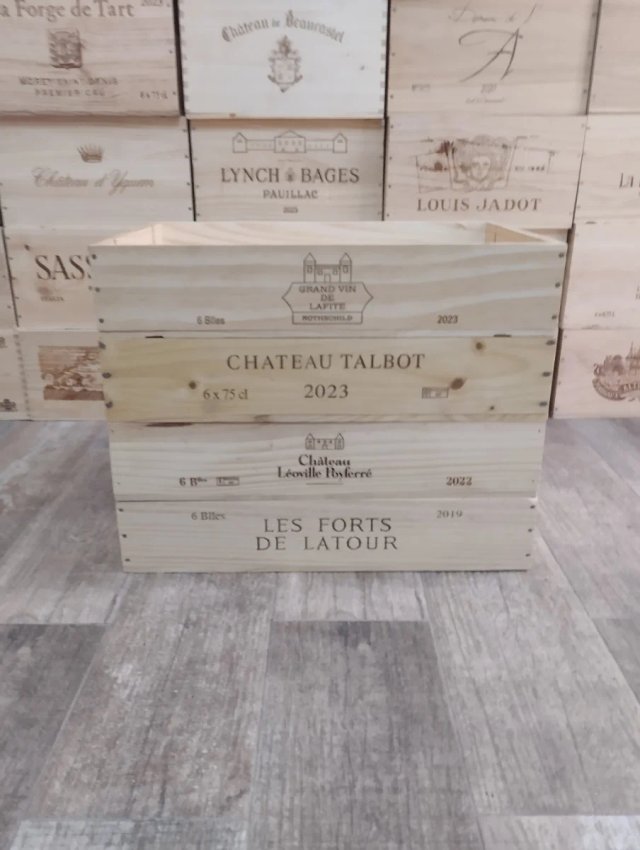 4 Scatole di legno formato vassoio Francia