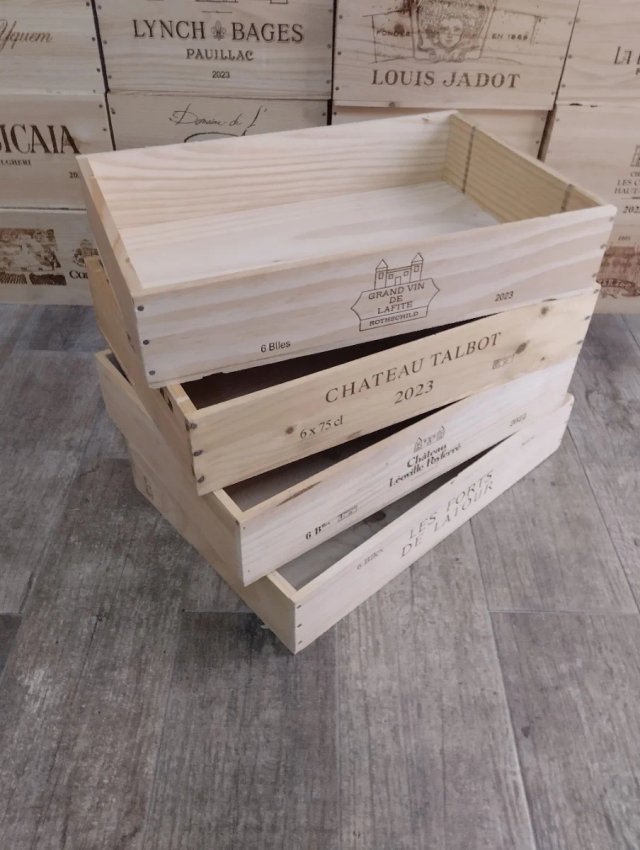 4 Scatole di legno formato vassoio Francia