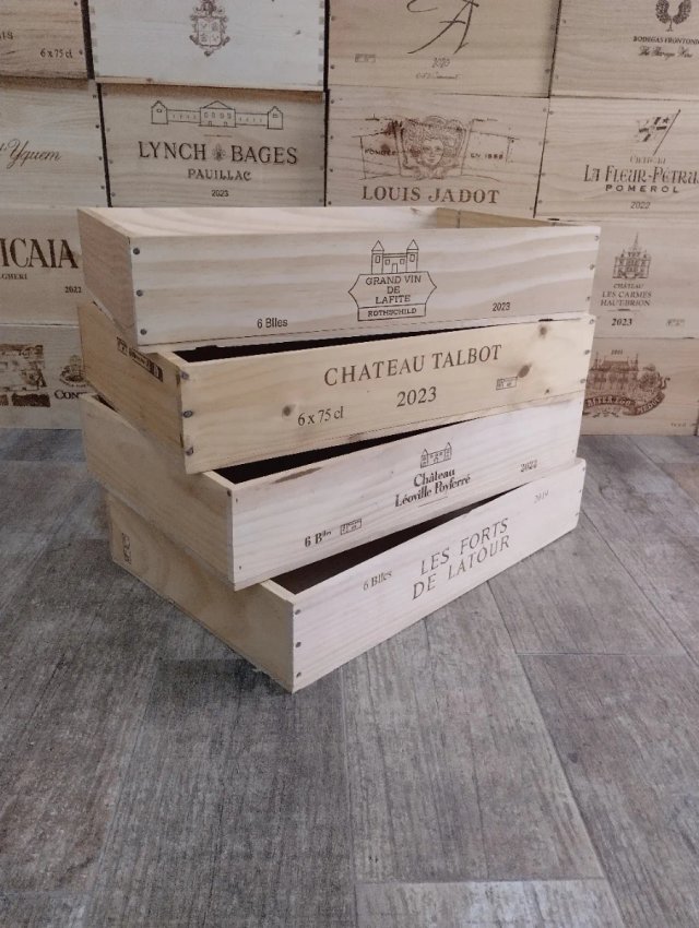 4 Scatole di legno formato vassoio Francia