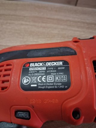 Taladro Black & Decker 600W