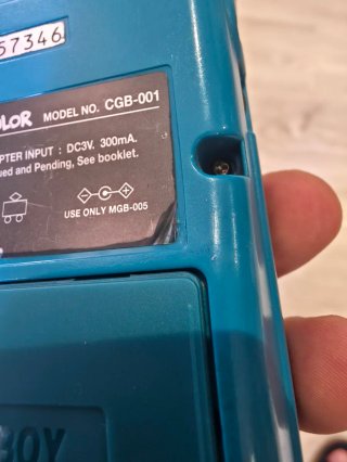 Game Boy Color azul turquesa funcionando Nintendo