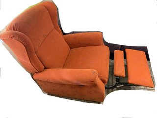 Sofá Relax Reclinable 1 Plaza Naranja