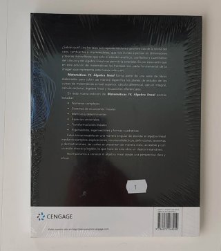 Matematicas Iv. Algebra Lineal