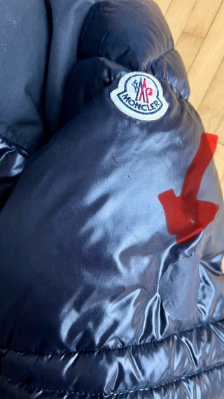 Chaqueta Moncler Negra Brillante