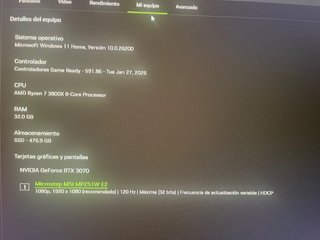 PC Gaming Ryzen 7 RTX 3070