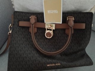 Bolso Michael Kors Marrón y Dorado