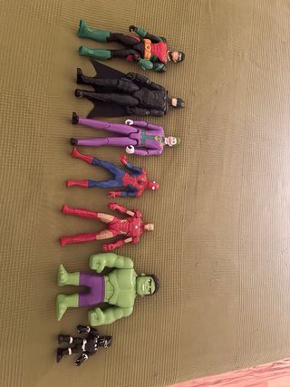Muñecos Superhéroes Batman, Joker, Spiderman
