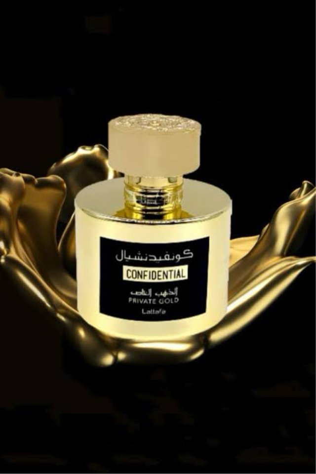 Perfume Lattafa Confidential Private Gold Nuevo