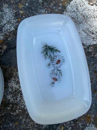 Set di stoviglie Arcopal vintage con decorazione floreale