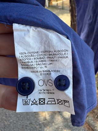 Camicia uomo OVS fantasia pois taglia M