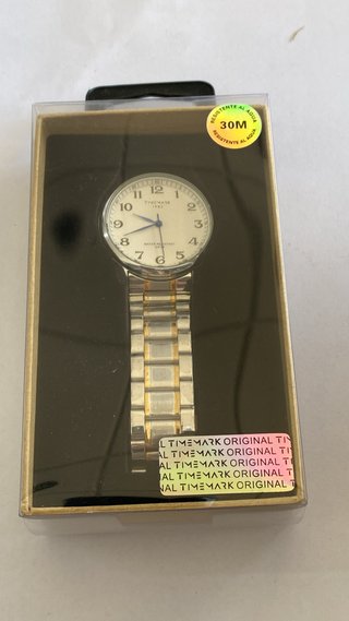 Reloj Timemark Original Dorado y Plateado