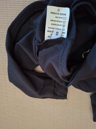 Body cadenas negro talla S