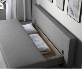 Sofá Cama Gris Tela