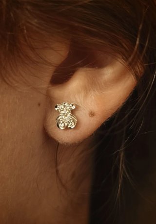Pendientes Tous de oro blanco con brillantes