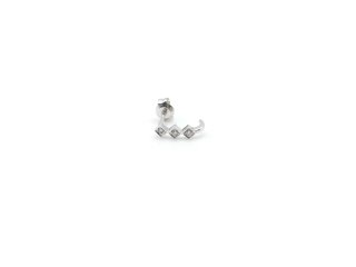 Pendiente individual oro 18k con diamantes