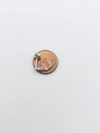 Pendiente individual oro 18k con diamantes
