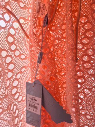 Kimono playero coral encaje