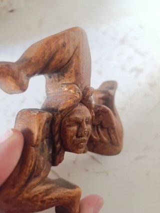 Trinacria Siciliana Madera 13cm Amuleto