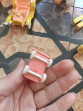 Cochecito de bebé Playmobil rosa