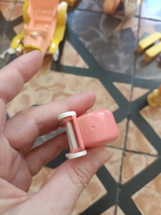 Cochecito de bebé Playmobil rosa