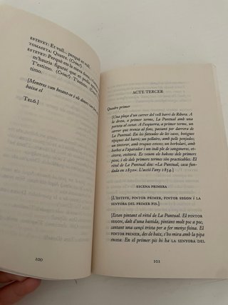 Libro L'auca del senyor Esteve. Teatre