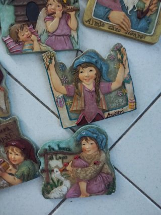 Oggetti da parete angeli terracotta
