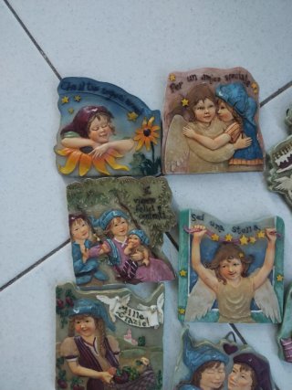 Oggetti da parete angeli terracotta