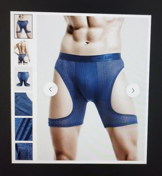 Boxer sportivo blu